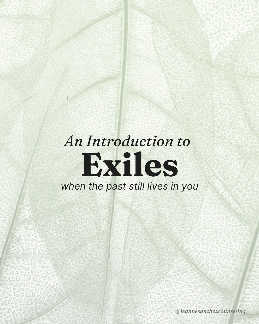 Some parts carry the pain so the rest of you can keep living.⁣⁣⁣
⁣⁣⁣
Therapy helps them lay down that role. Not to forget, but to be free.⁣⁣⁣
⁣⁣⁣
When an exile is unburdened, the qualities that were buried with the pain &mdash; play, wonder, joy &mda