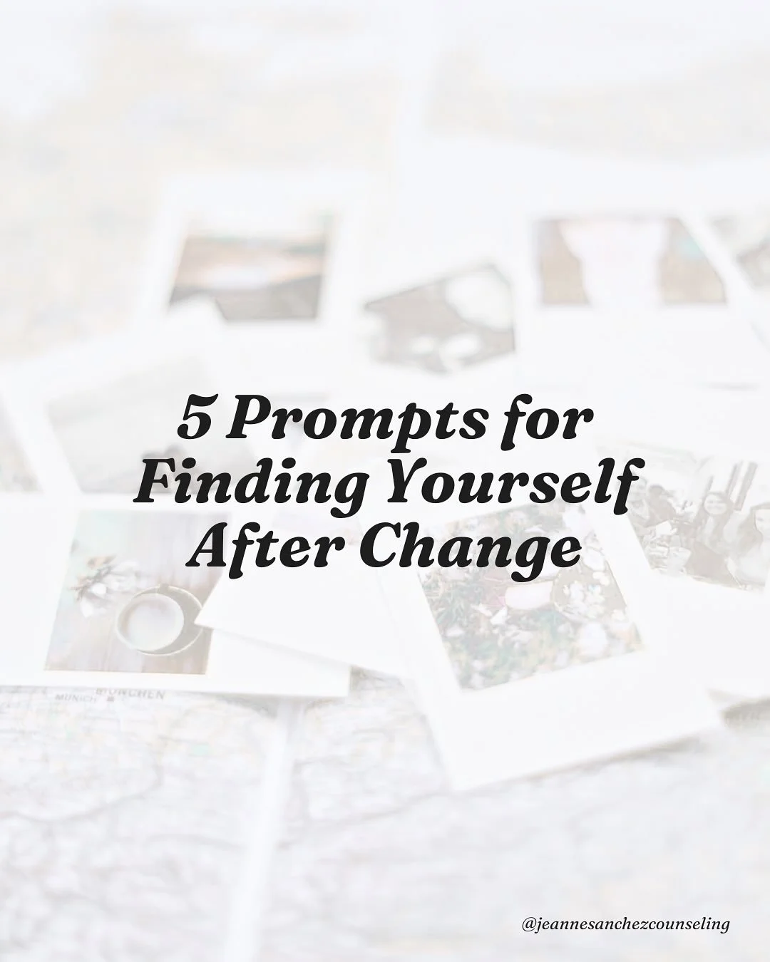 When everything familiar changes,⁣
it&rsquo;s easy to lose track of what feels like you.⁣
⁣
These questions can help you start reconnecting.⁣
Not to who you were,⁣
but to who&rsquo;s still here now.⁣
⁣
Try sitting with these through writing, collage,