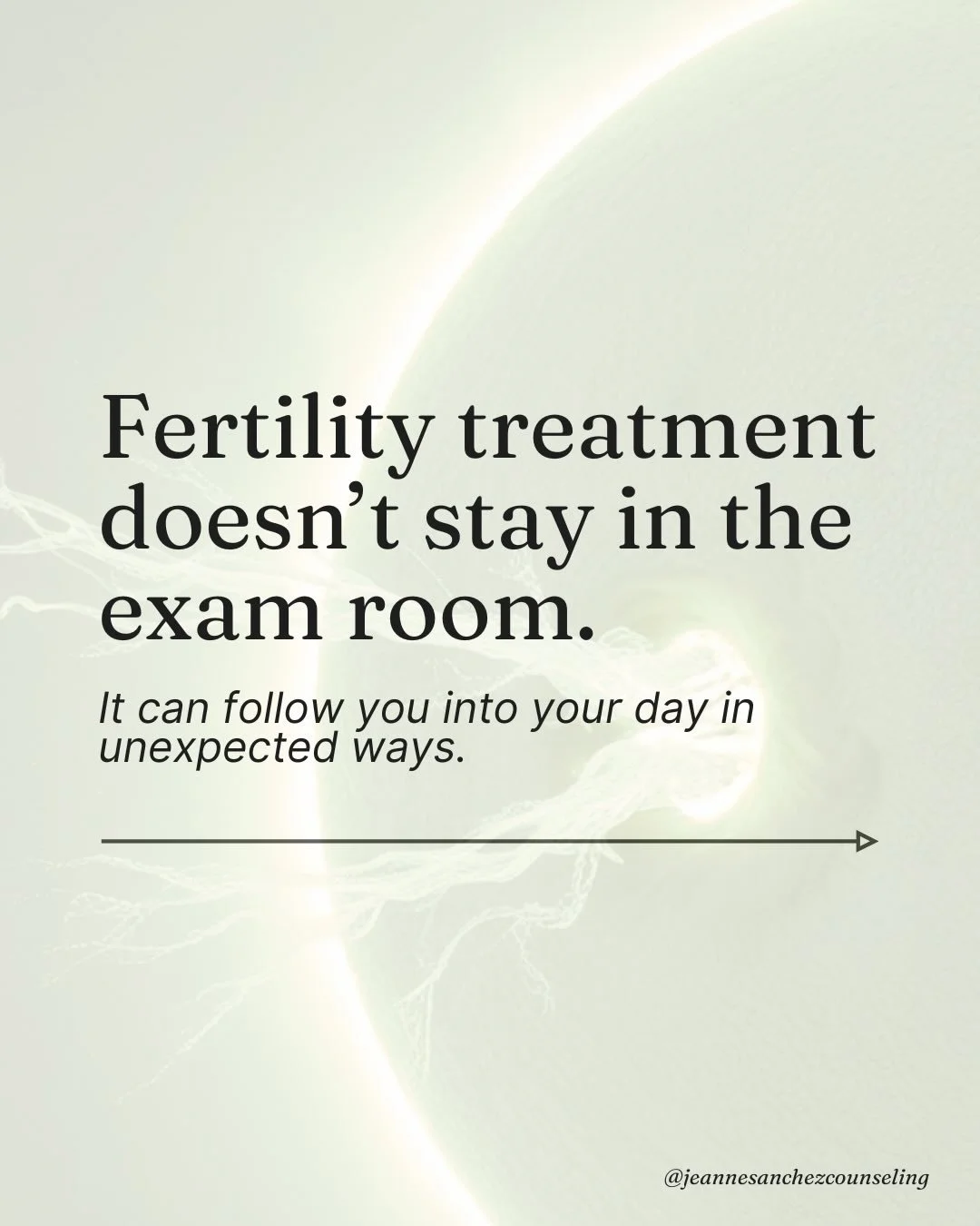 Infertility Awareness Week 🤍⁣
⁣
If you&rsquo;re in the middle of infertility or fertility treatment, you&rsquo;ve probably noticed it doesn&rsquo;t stay in the exam room. It can follow you into your day in unexpected ways.⁣
⁣
There can be a lot of w