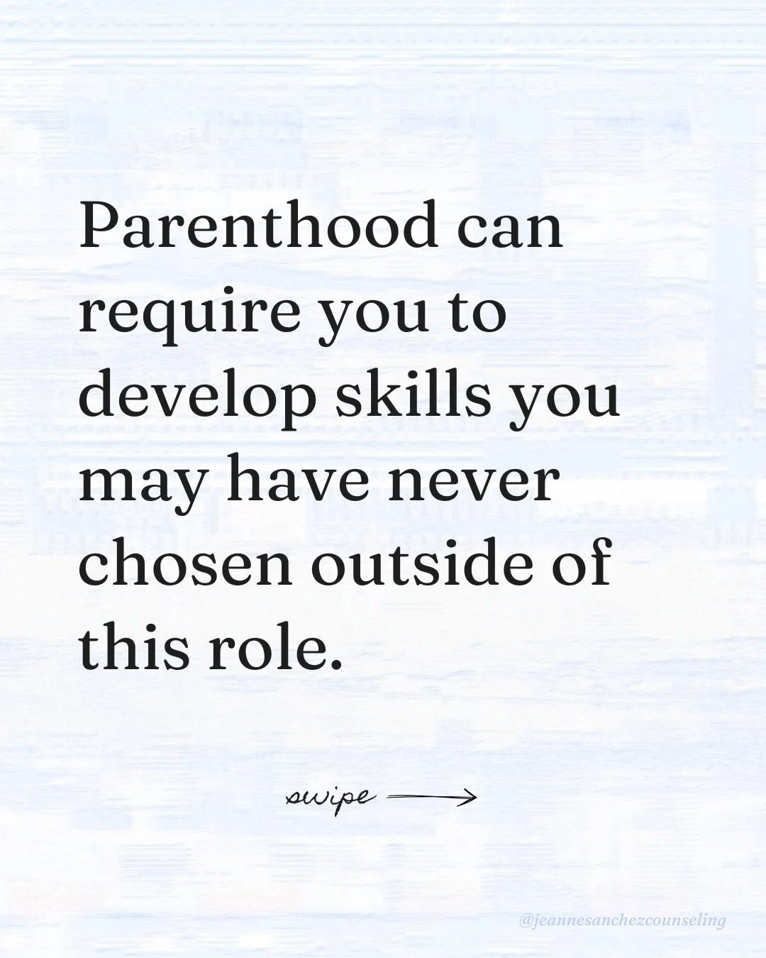 Parenthood requires a surprisingly broad range of skills, many of which become so woven into daily life that we stop noticing them.

Looking through this list, which skills do you find yourself using most often?
Which ones come naturally?
Which ones 