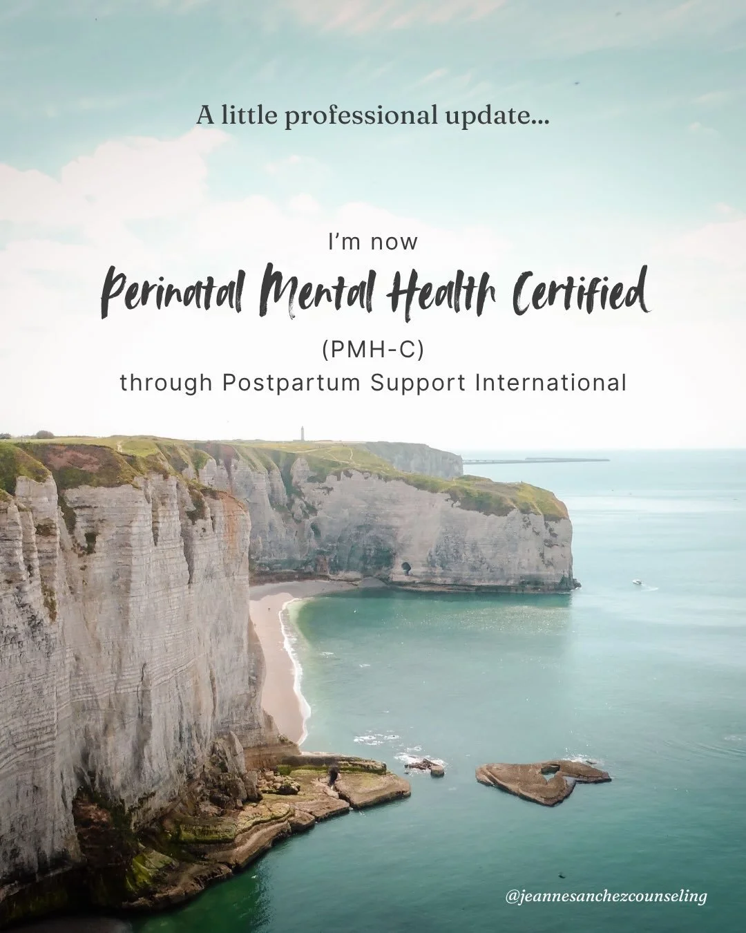 A little professional update I&rsquo;m really excited to share: I&rsquo;m now Perinatal Mental Health Certified (PMH-C) through Postpartum Support International. Grateful to keep deepening this work.⁣
⁣
𝘋𝘪𝘴𝘤𝘭𝘢𝘪𝘮𝘦𝘳: 𝘛𝘩𝘪𝘴 𝘱𝘢𝘨𝘦 𝘪𝘴 𝘧