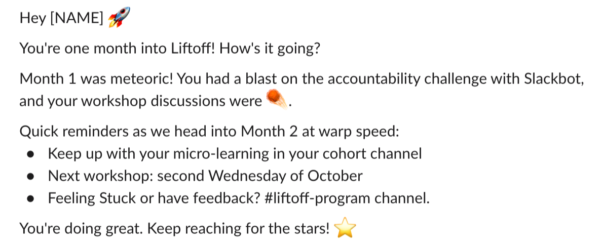 Internal Comms Samples