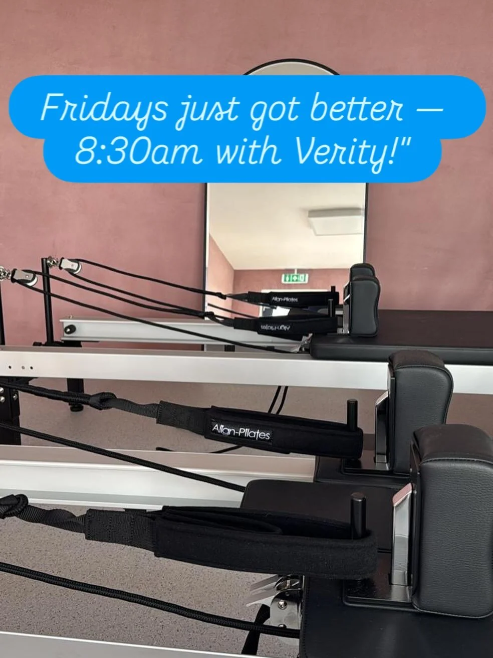 ✨ Exciting news! ✨

We&rsquo;re adding a brand new 8:30am Friday Reformer class with Verity 🎉
Verity is a highly experienced Pilates Teacher &amp; Veterinary Physiotherapist. After a serious riding accident in 2008, Pilates became a key part of her 