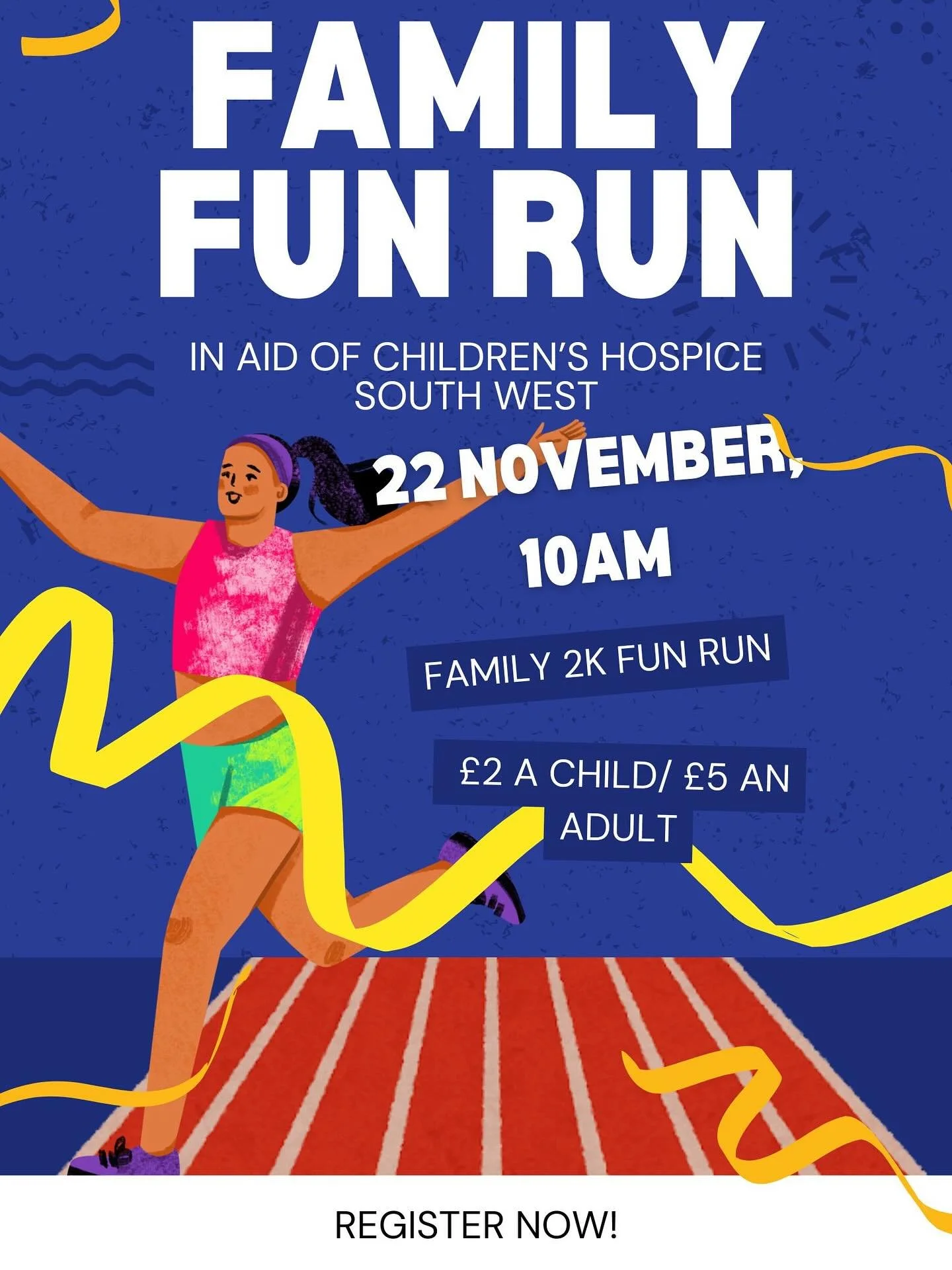 ✨ IT&rsquo;S BACK! ✨

We&rsquo;re so excited to announce the return of our Family Fun Run 🏃&zwj;♀️🏃&zwj;♂️ &mdash; raising funds for Children&rsquo;s Hospice South West 💜

📅 Saturday 22nd November
⏰ 10am start
📍 Wincanton
👟 2K Family Fun Run &n