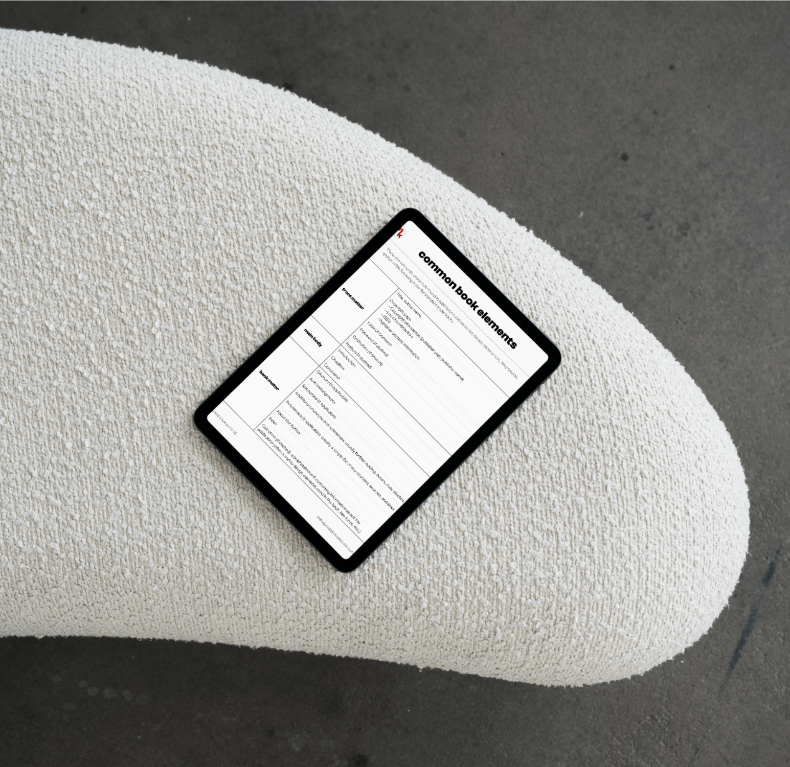 Common Book Elements