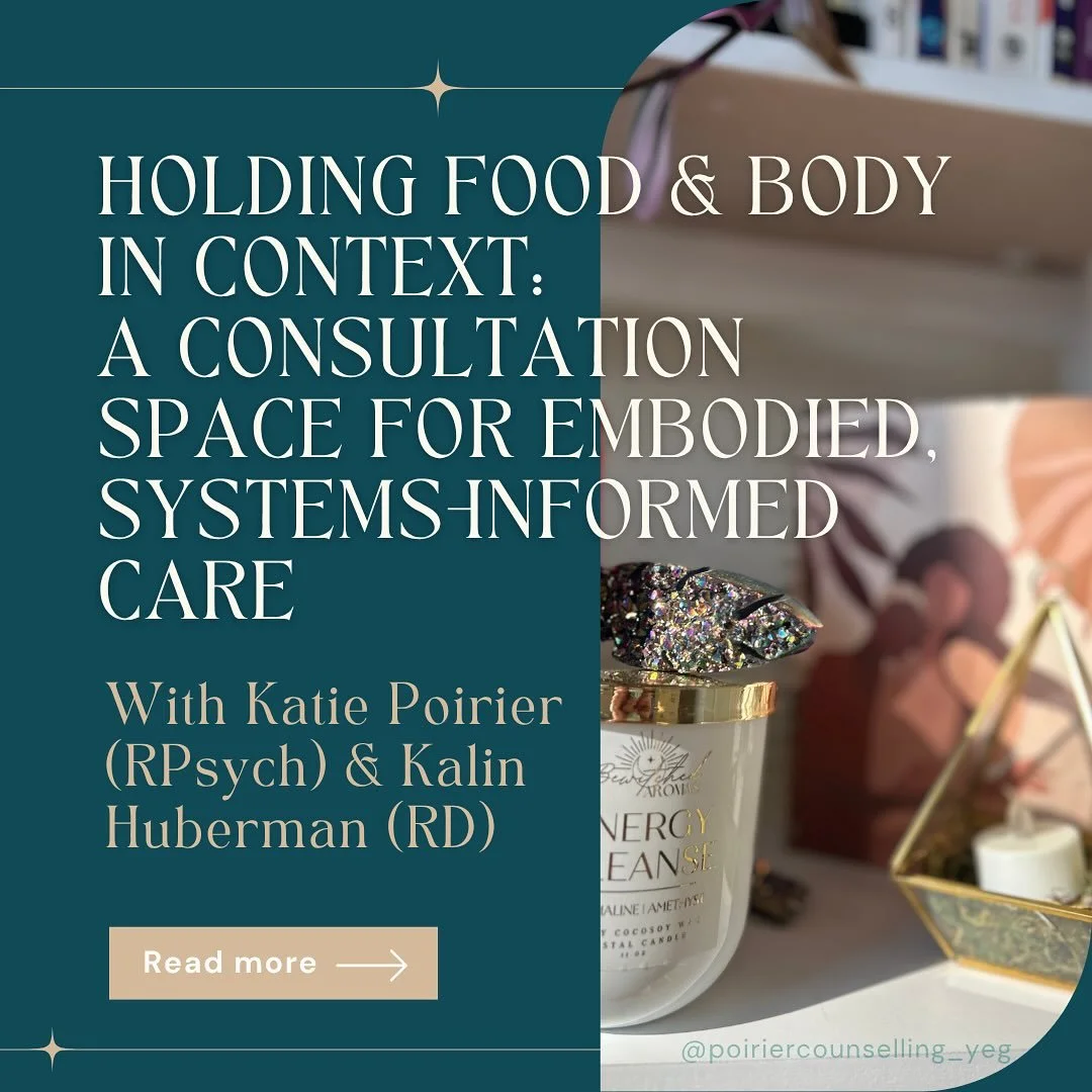 Hello! I&rsquo;m so excited to share that I&rsquo;ll be co-hosting 2 consultation groups with Kalin Huberman, RD from the @the_nourishco this Fall! They will be held virtually via Zoom. 💻

We look forward to connecting with folks and are so passiona