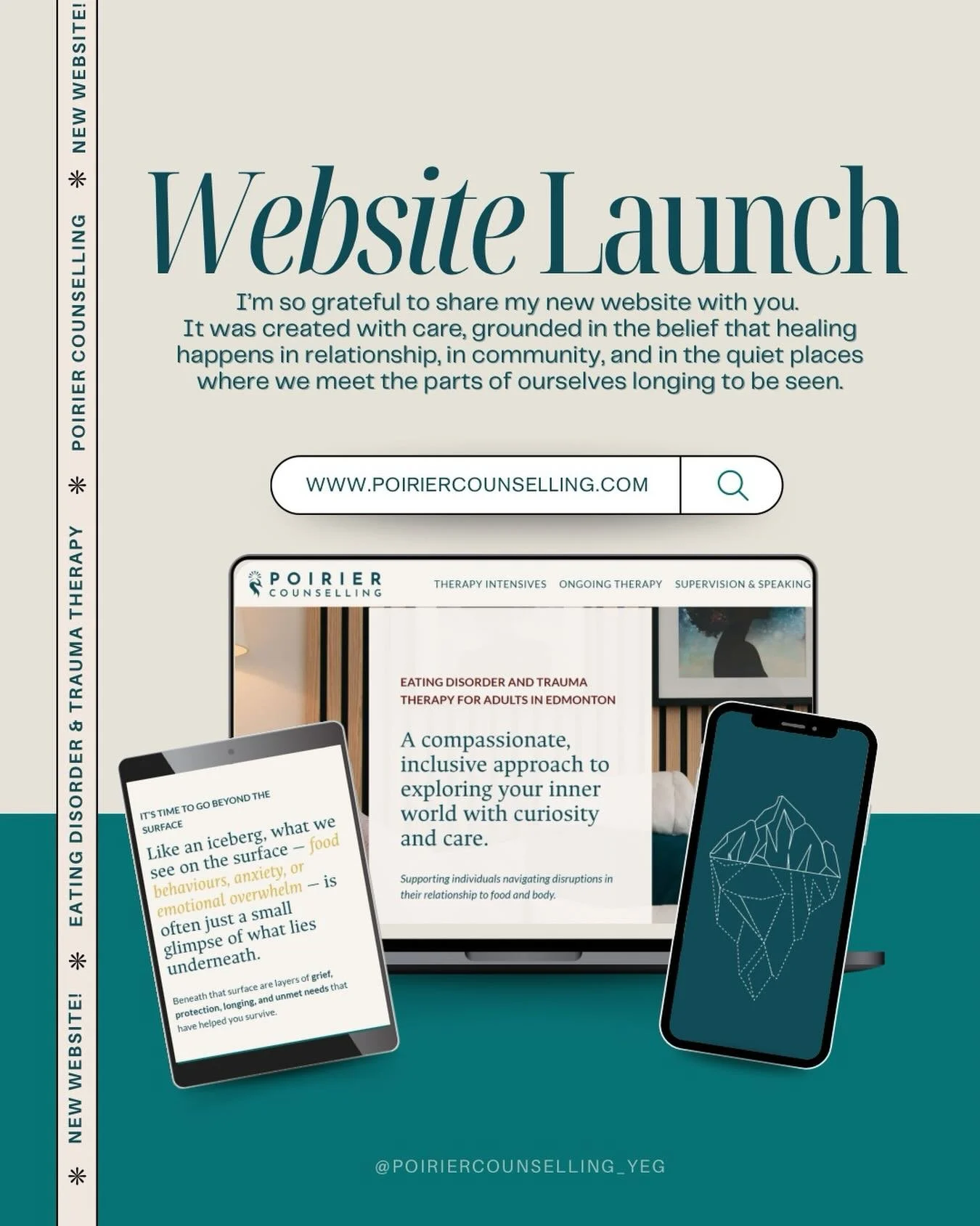 WE ARE LIVE! I&rsquo;m so thrilled to share that my new website is now live. What an incredible few months it&rsquo;s been working with @marissahanna.branding. So incredibly grateful for the care, intentionality, and creative lens Marissa brought to 