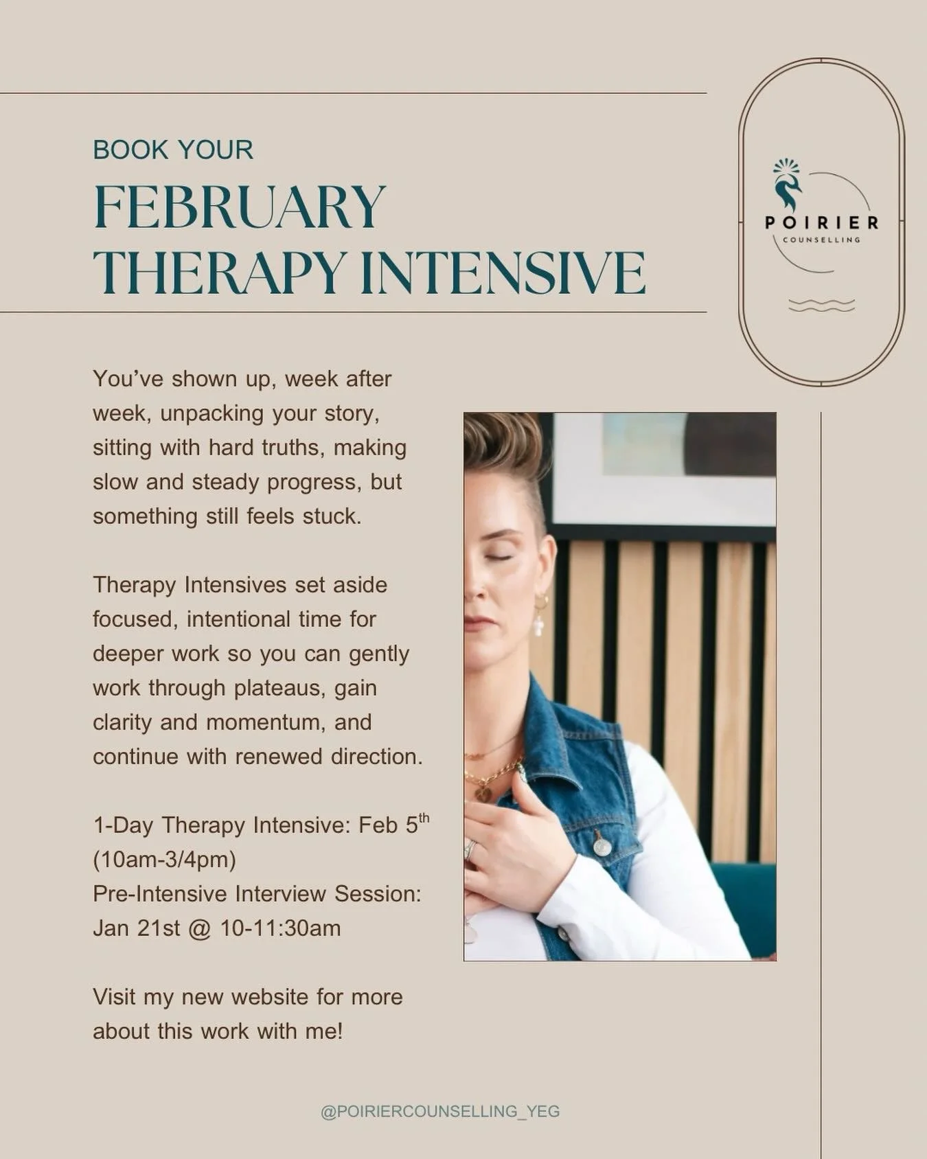 Welcome to the new year. 🌄
I have one Feb Therapy Intensive left - a 1-Day intensive! Reach out to connect for a complimentary consult, and check out my new website for all things Therapy Intensives.