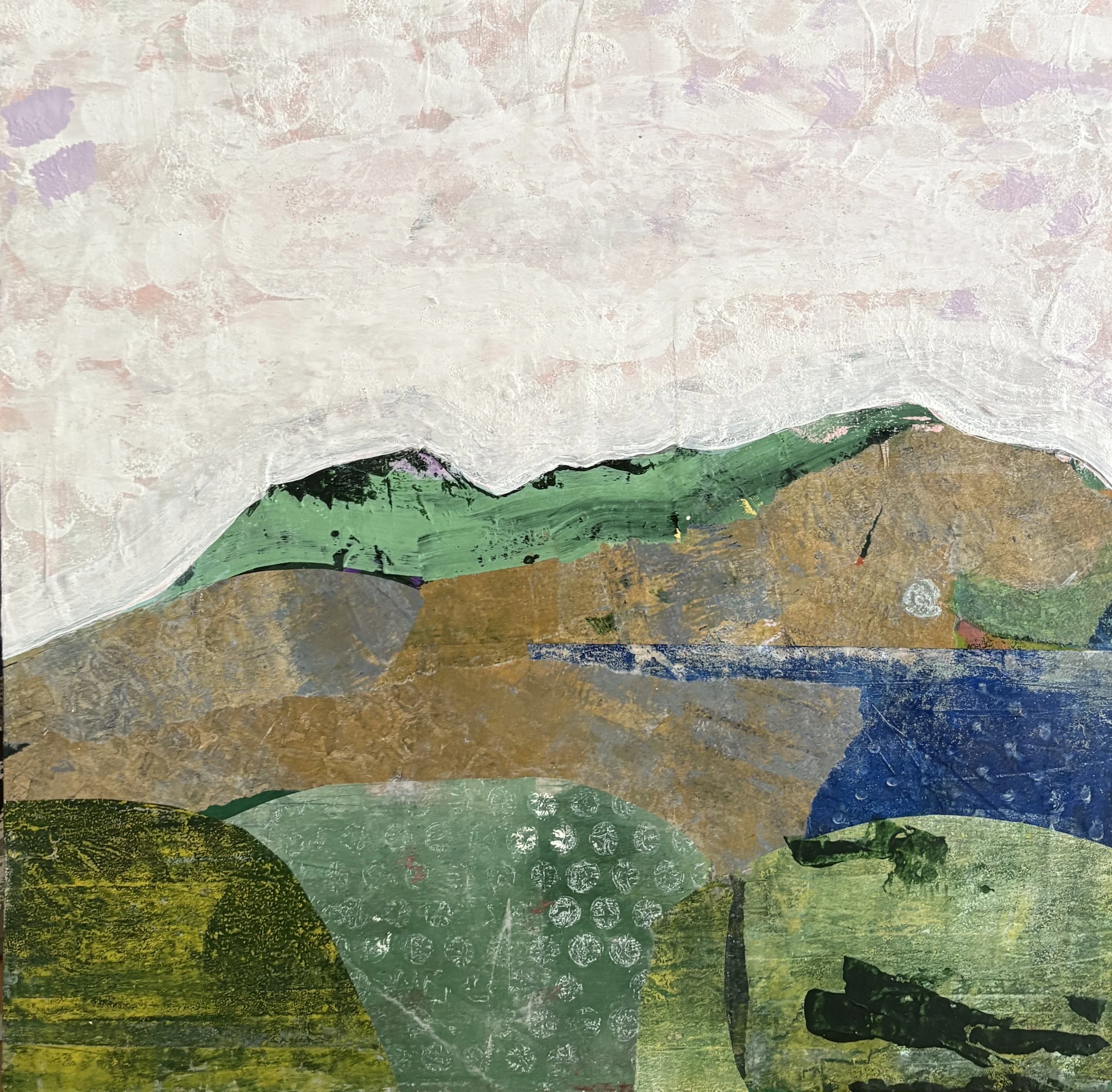 "Memories of Black Mountain" 12x12 Mixed Media on wood panel