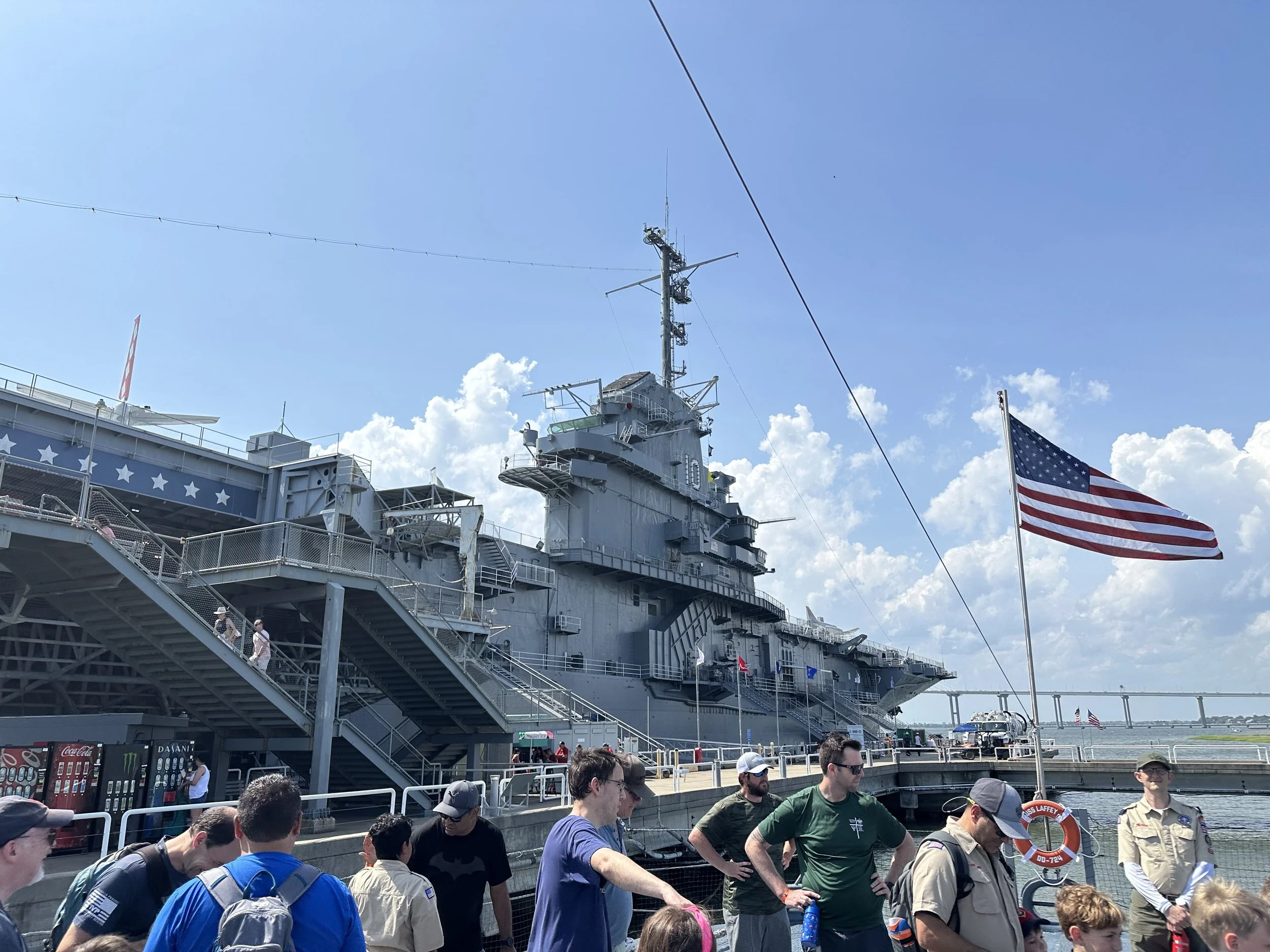 USS Yorktown Aircraft Carrier in Charleston, SC.