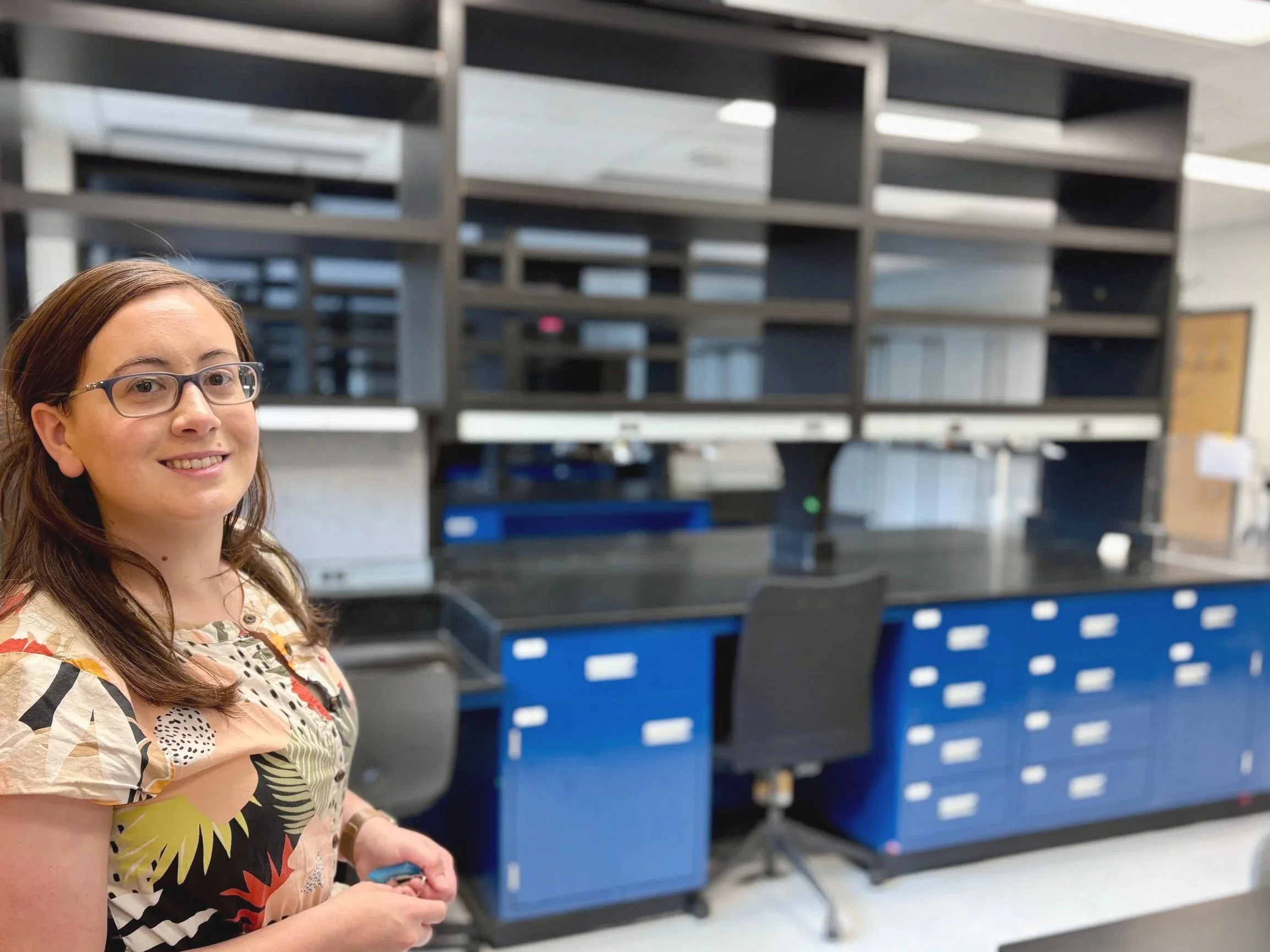 Sofi getting keys to the new lab!