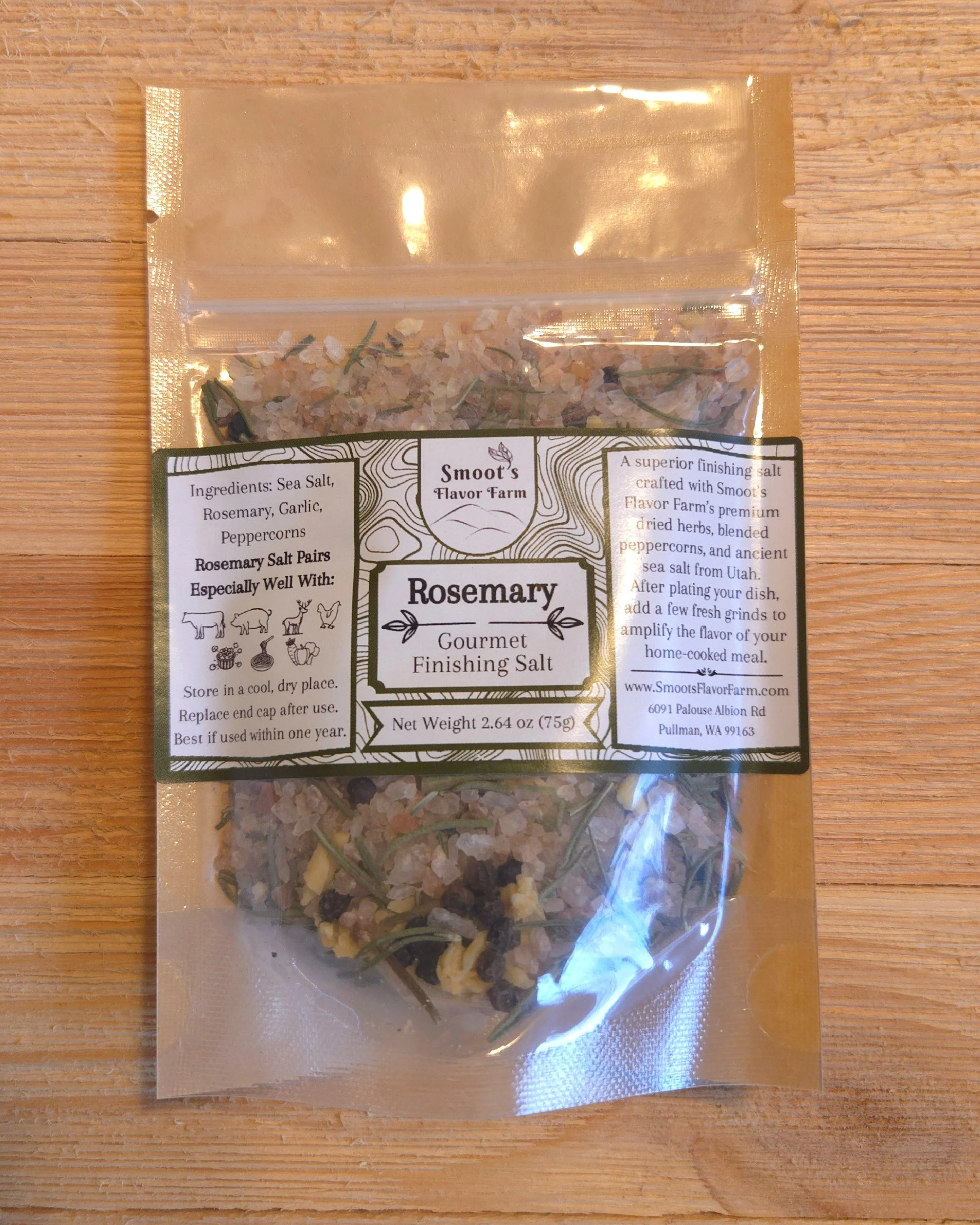 Rosemary Finishing Salt Refill Pouch