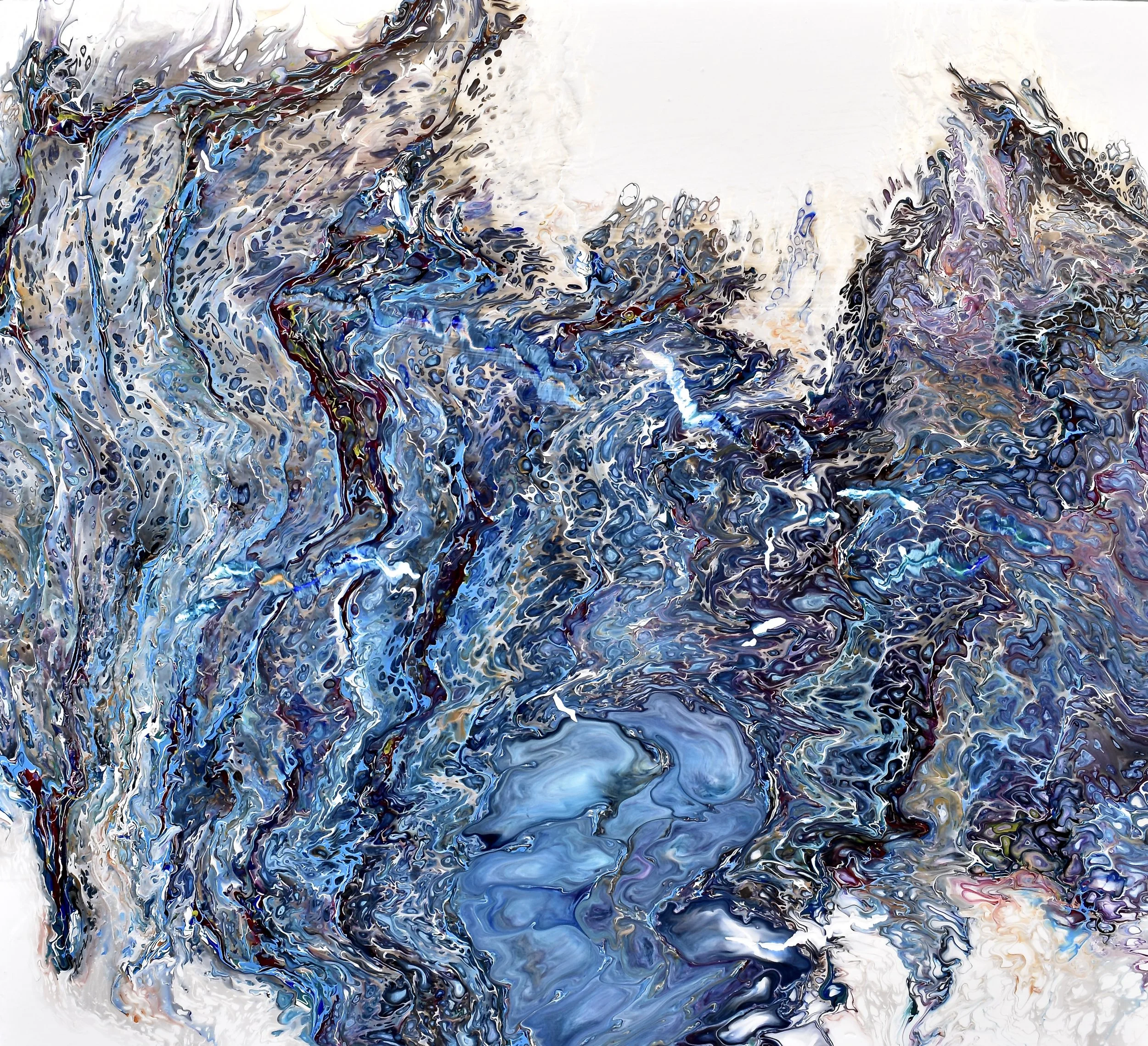Gathering Currents, 36x36