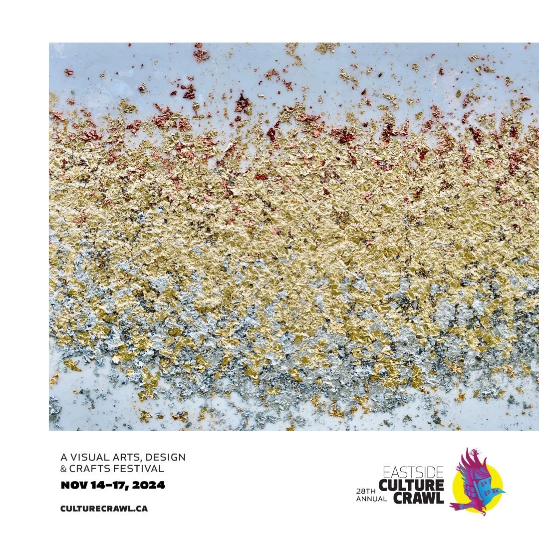 &quot;All That Glitters&quot; | See it in Person this Weekend

A piece where gold and silver hues merge to create a shifting play of light and texture. Visit my studio at 1859 Franklin St. during the Culture Crawl to see it in person and enjoy 15% of