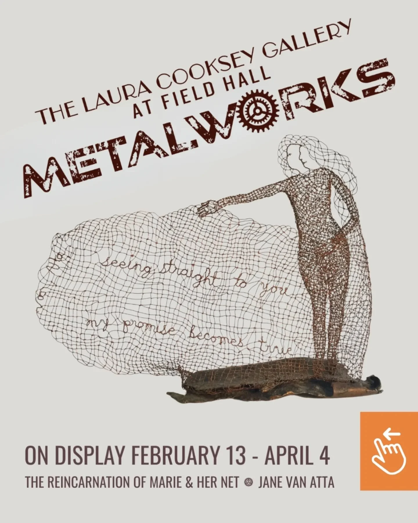 Exciting news! METALWORKS is now on display at Field Arts &amp; Events Hall!&nbsp;⚙️ @fieldhallevents

This exhibit at the Laura Cooksey Gallery showcases how artists turn metal into creative, eye-catching pieces, from sculpture to mixed media. Each 