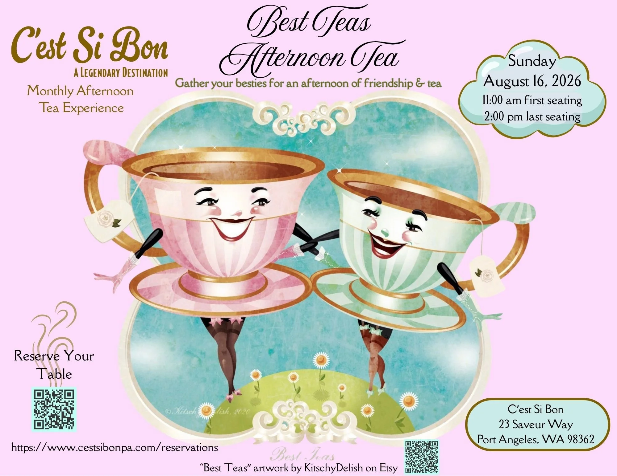 Best Teas Afternoon Tea Experience at C'est Si Bon