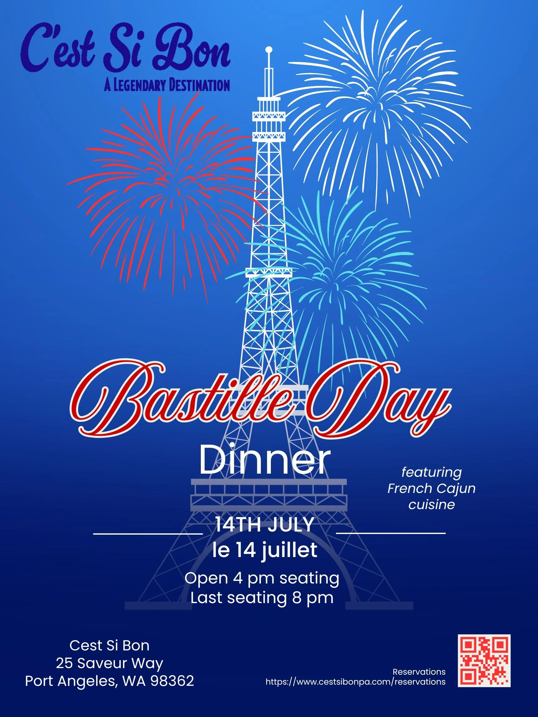 Bastille Day Dinner at C’est Si Bon