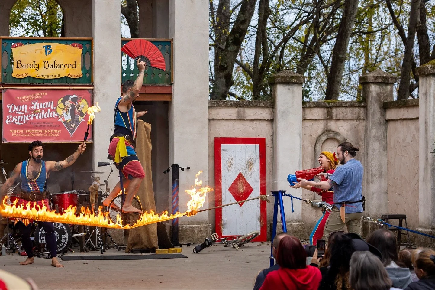 @barelybalanced puts on an amazing show at @carrenfest 
#barelybalanced #acrobatic #renaissancefestival