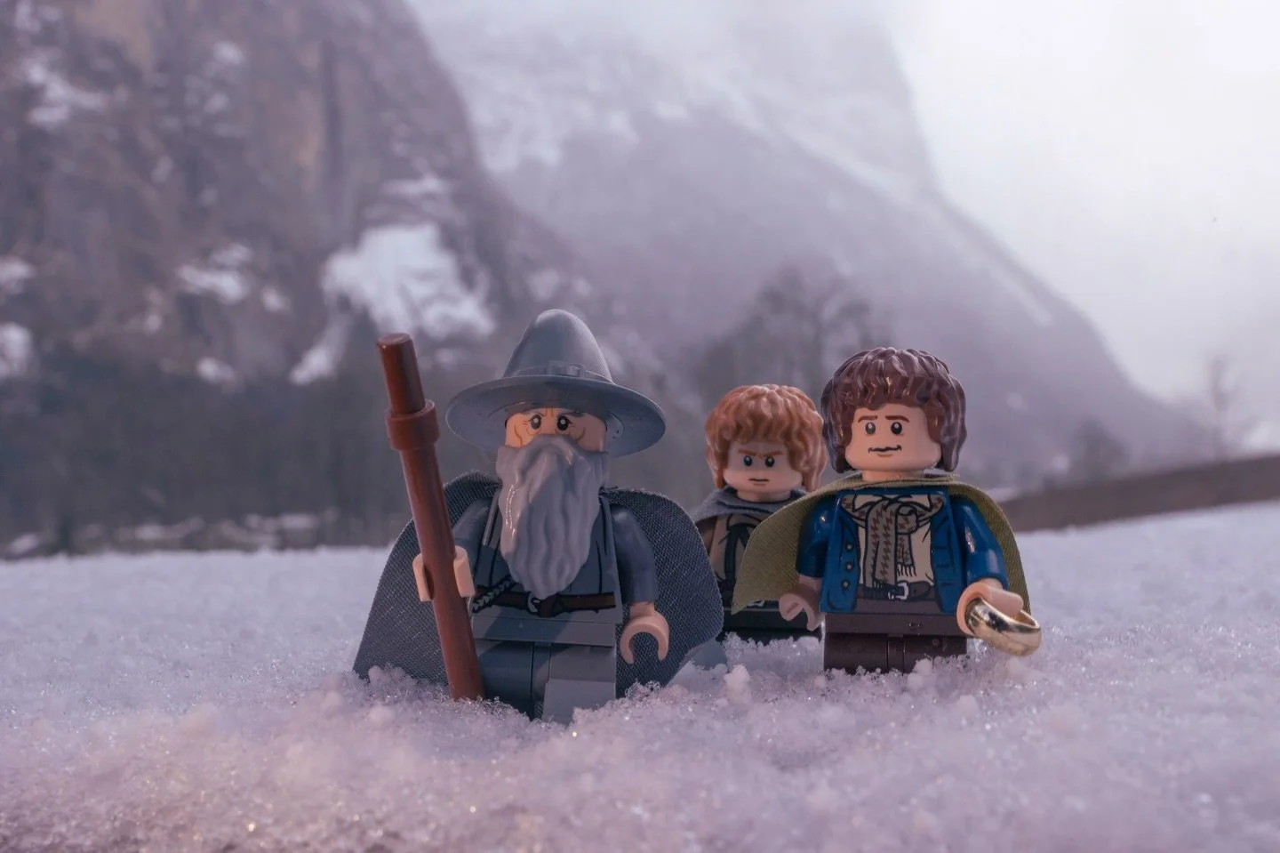 All we have to decide is what to do with the time that is given us. - Gandalf (LotR)

We took a trip to Switzerland and of course I took some minifigures with me. While in Lauterbrunnen I took these photos. This area is said to be primary inspiration