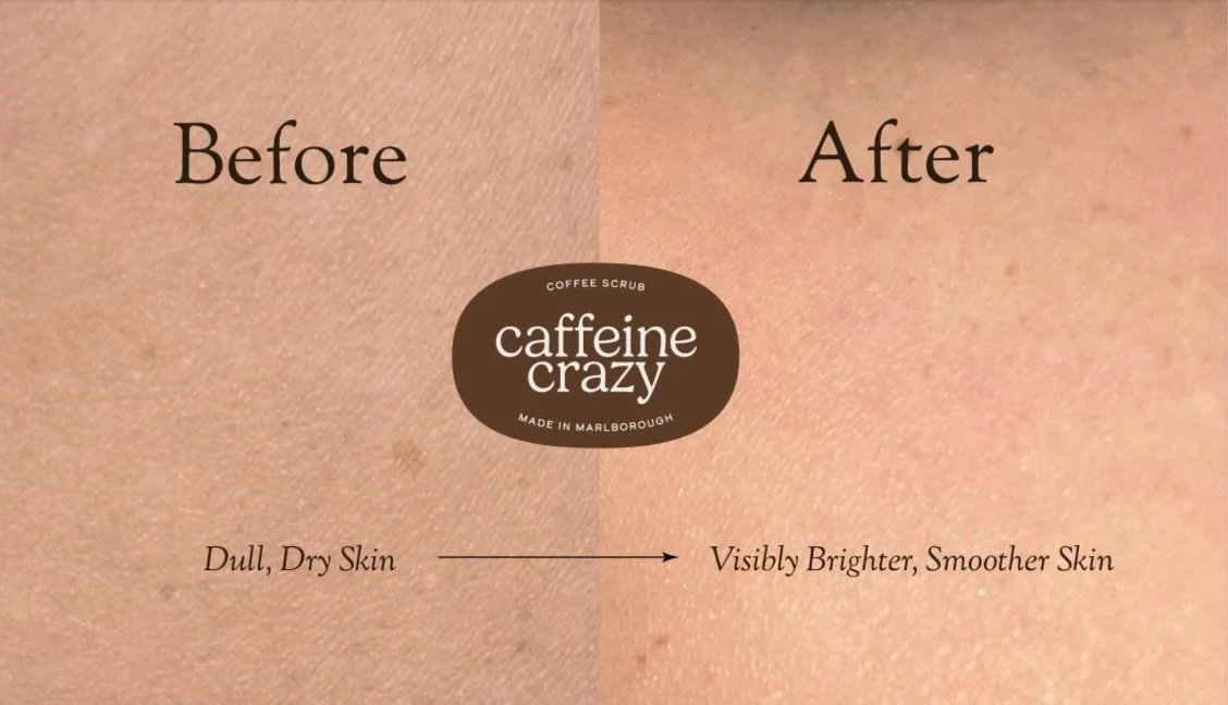 A small reminder: when you take a moment for your skin, it shows.

Before: A dull, dry texture that needed a little attention.
After: A soft, radiant surface that feels cared for and renewed.

Made with repurposed coffee grounds, blended gently, and 
