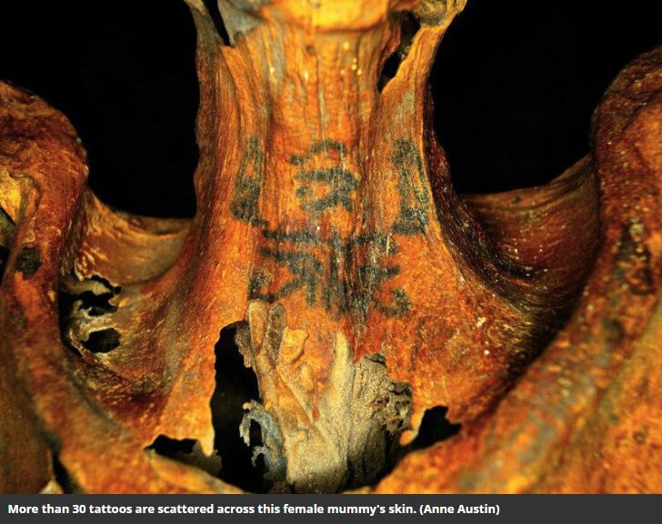 Infrared Reveals Egyptian Mummies’ Hidden Tattoos - 2019