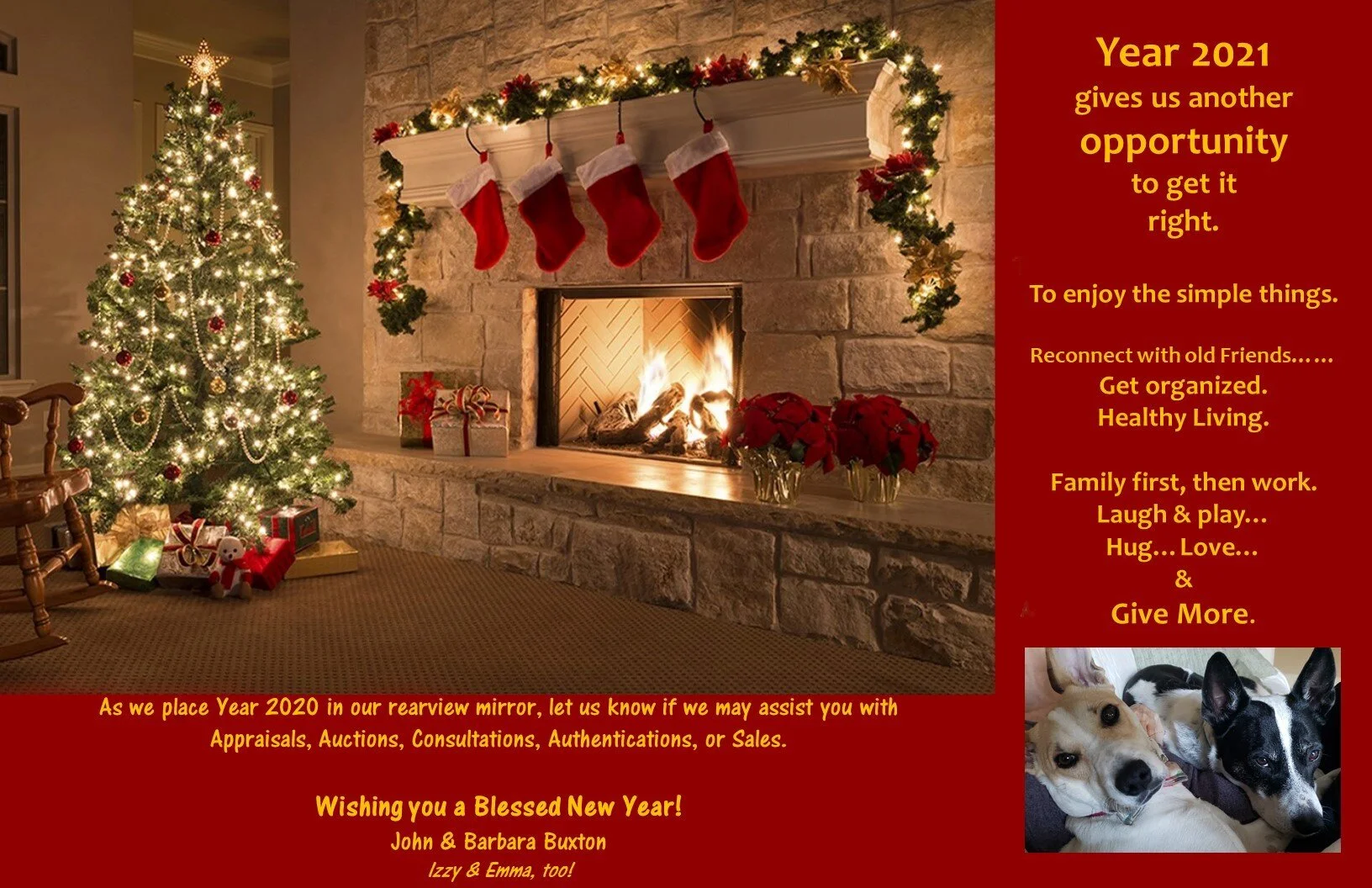 Merry Christmas 2020 and Happy New Year 2021