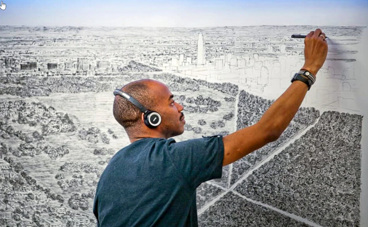 Autistic Artist  Draws Near-Exact Cityscapes From Memory