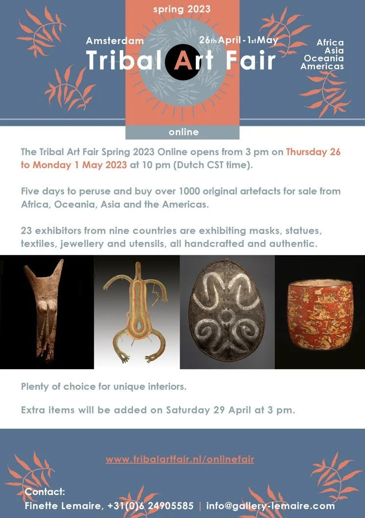 Update on the Tribal Art Fair - Neherlands,  Spring 2023
