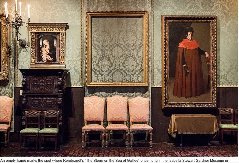 Gardner Museum 1990 Theft - Revisited  Winter 2024