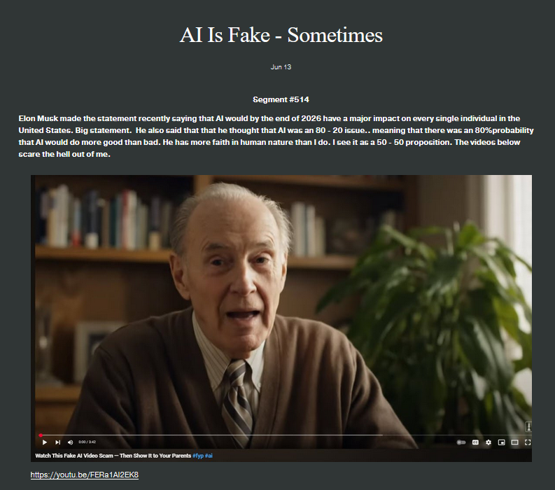 AI Is Fake - Sometimes