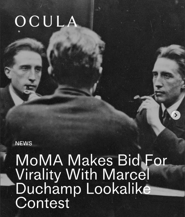 Marcel Duchamp Lookalike Contest Spring 2026