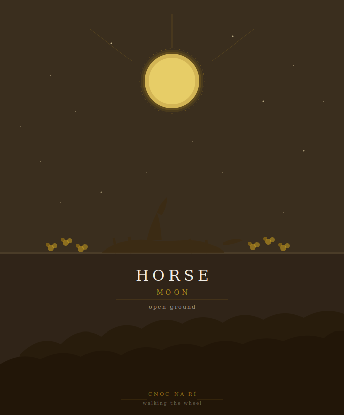 •	Horse Moon — Walking the Wheel Guide 9