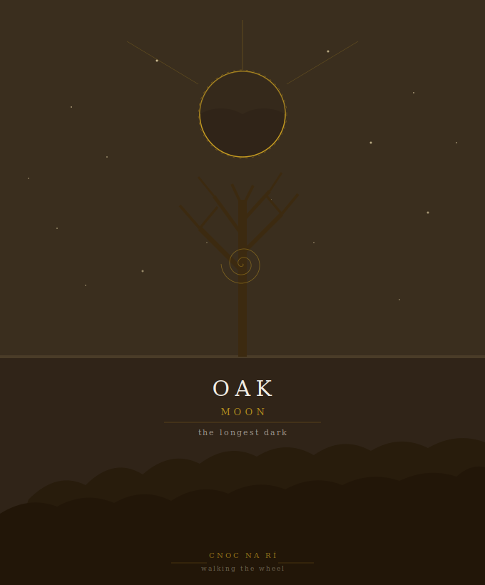 •	Oak Moon — Walking the Wheel Guide 3
