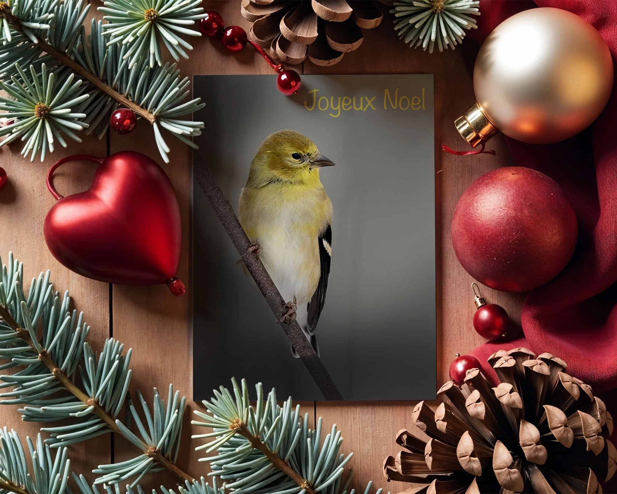 Chardonneret en hiver