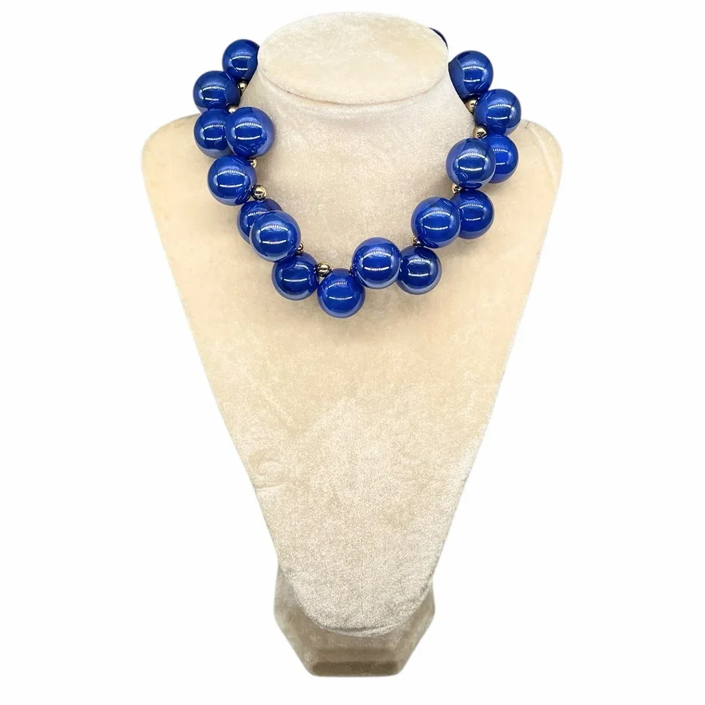 Blue Bubble Necklace