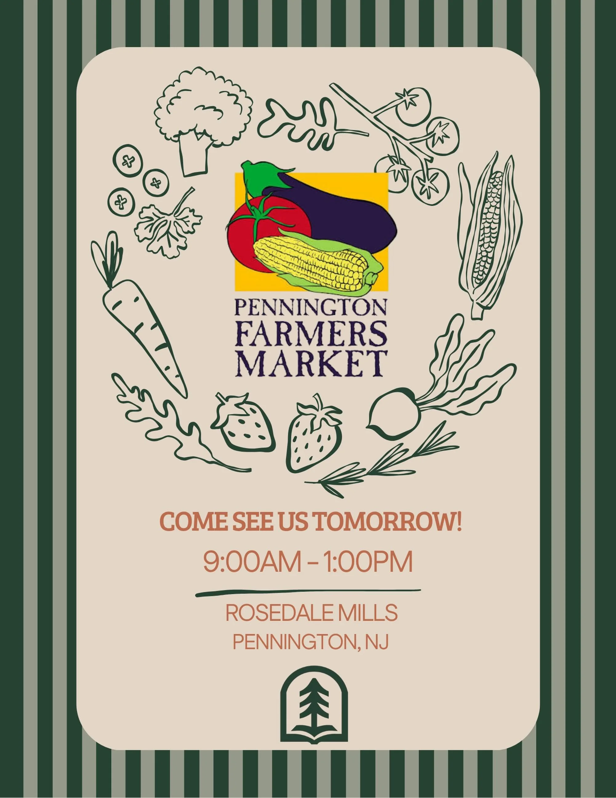 Come see us at the @penningtonfarmersmarket tomorrow!