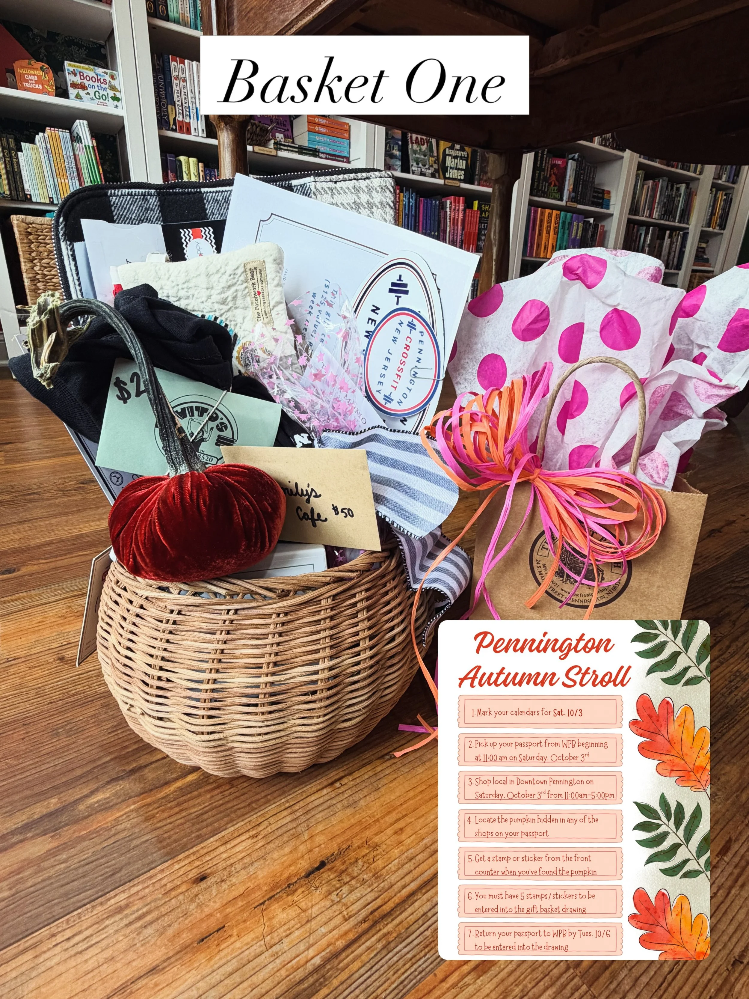 Earn a chance to win one of these beauties when you find 5 pumpkins in any of the businesses on your passports during the Pennington Autumn Stroll on Saturday, October 3rd! Each business will have one pumpkin image hidden. Pick up your passport begin