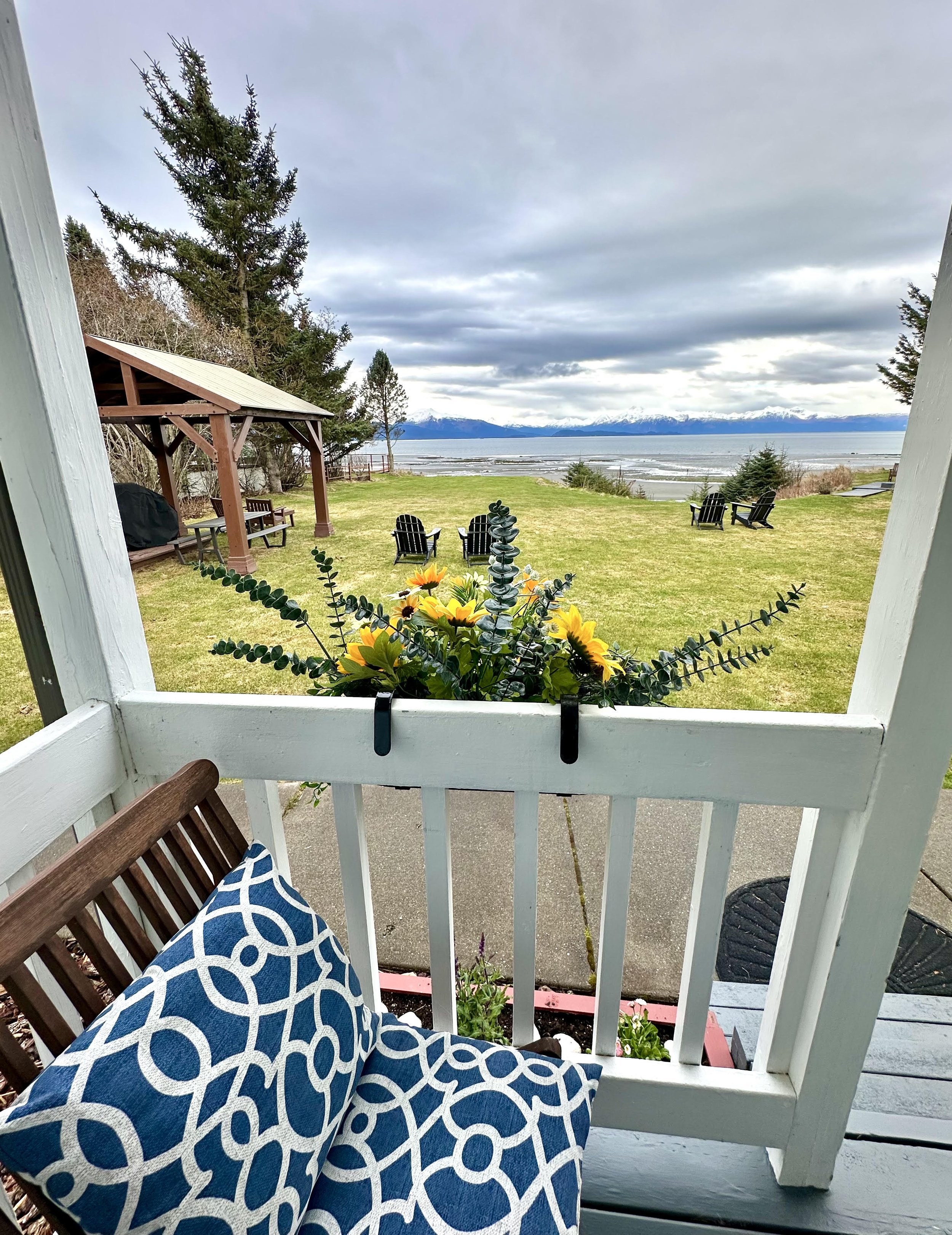 Iconic Kachemak Bay Viewing from the White House Porch