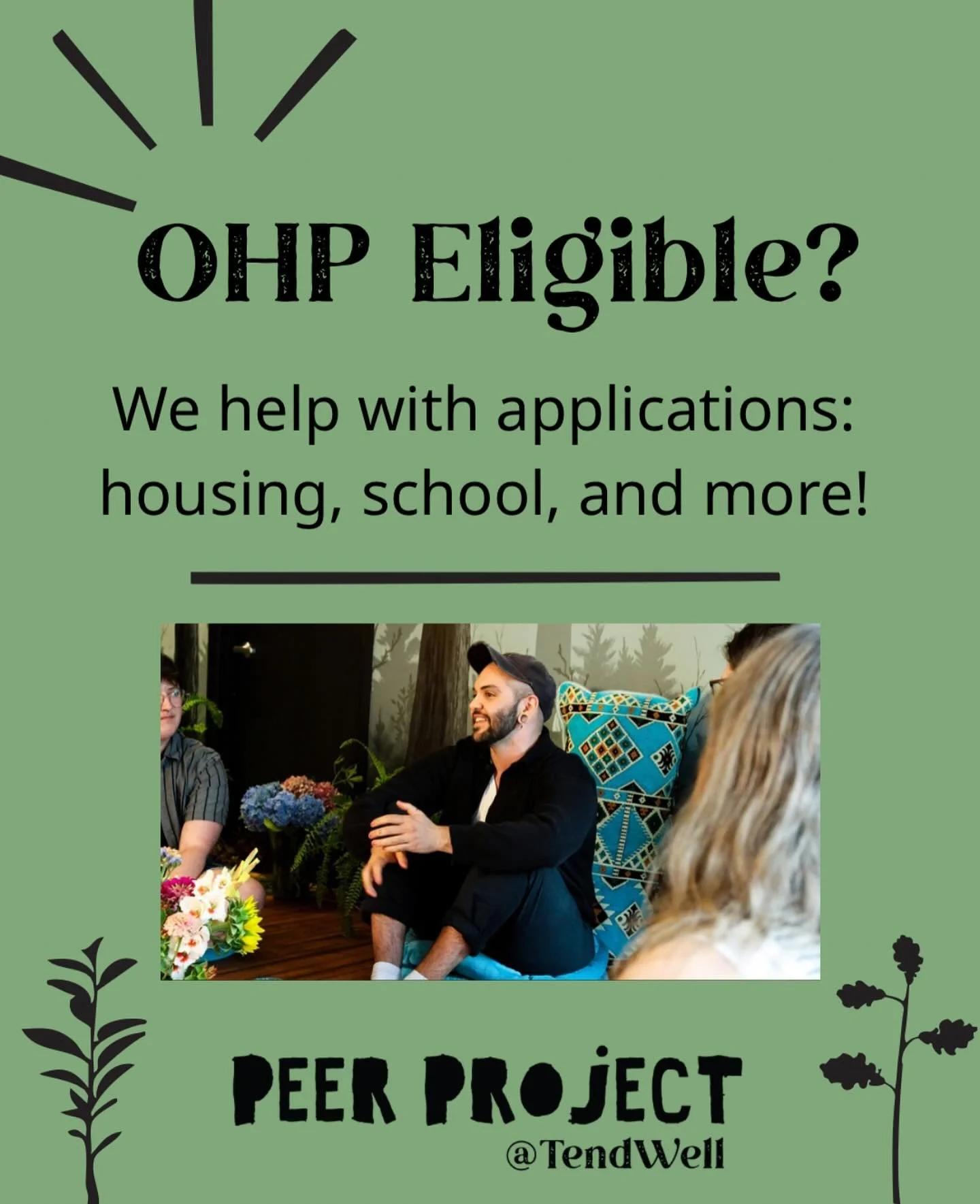 ✨Need help navigating systems like OHP, housing, school, or benefits? 📝
Peer Project PDX is here to walk with you through the paperwork and bureaucracy that can feel overwhelming. Our support is free or covered by OHP, and always affirming of queer,