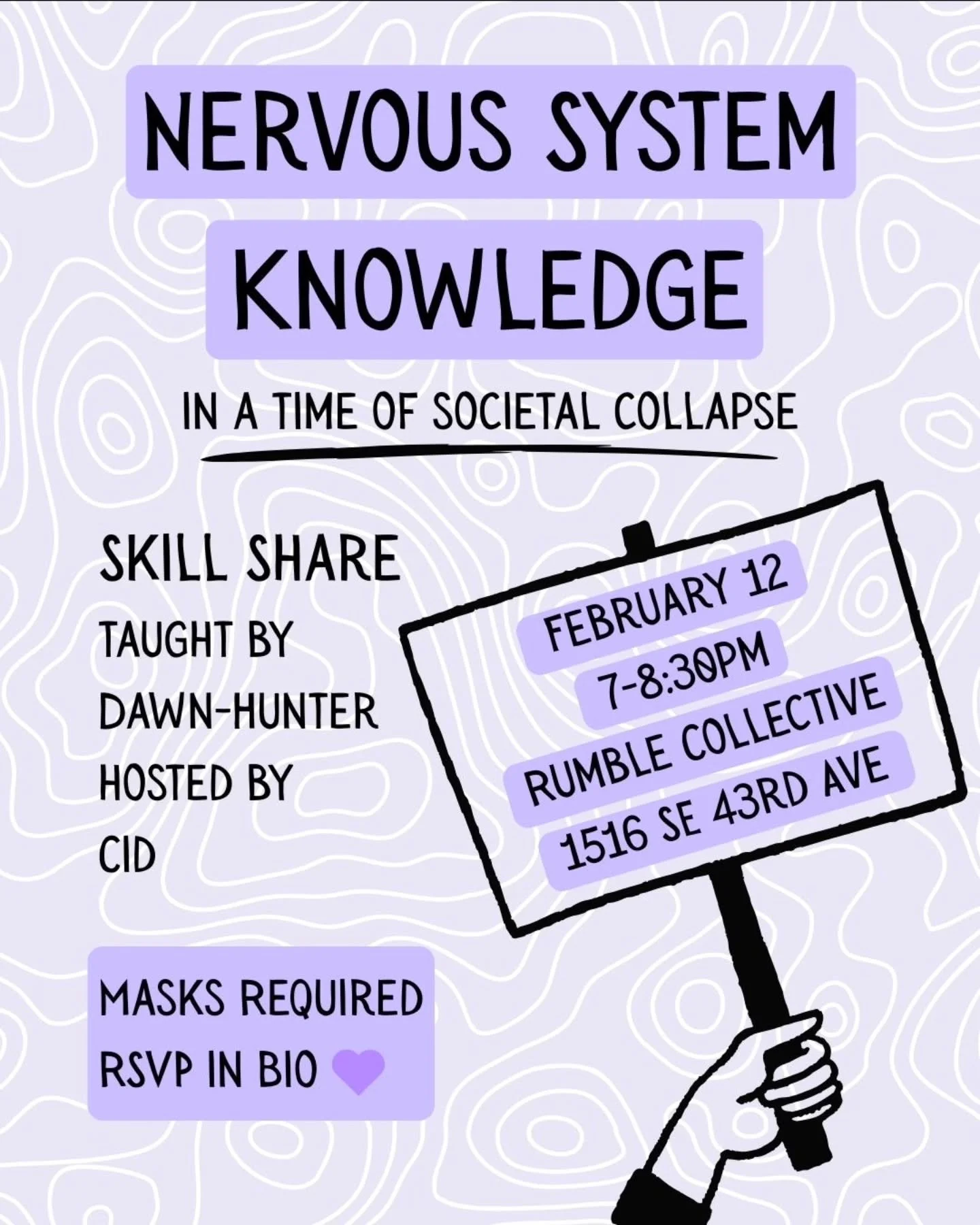 Next week!

Being invested in building a better world often puts us face to face with The Horrors&trade; which can be depleting, traumatic, and emotionally taxing. But this fight needs us in it for our whole lives, which means we need tools for how t