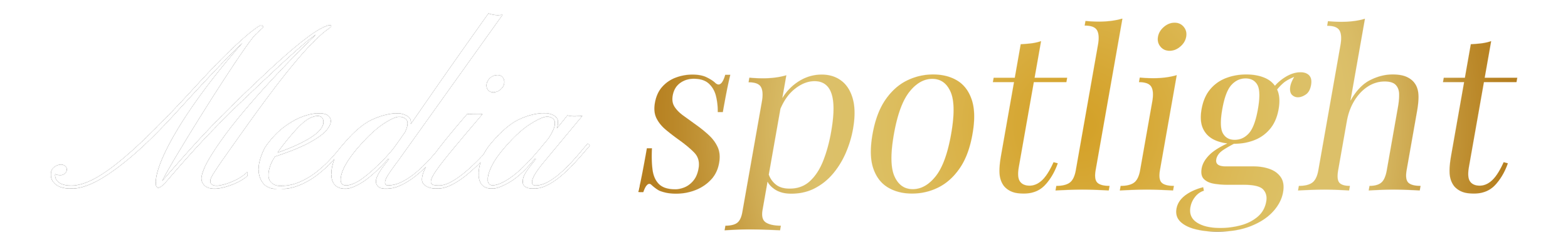 A logo reading 'Media' in cursive script with a gold-colored background.