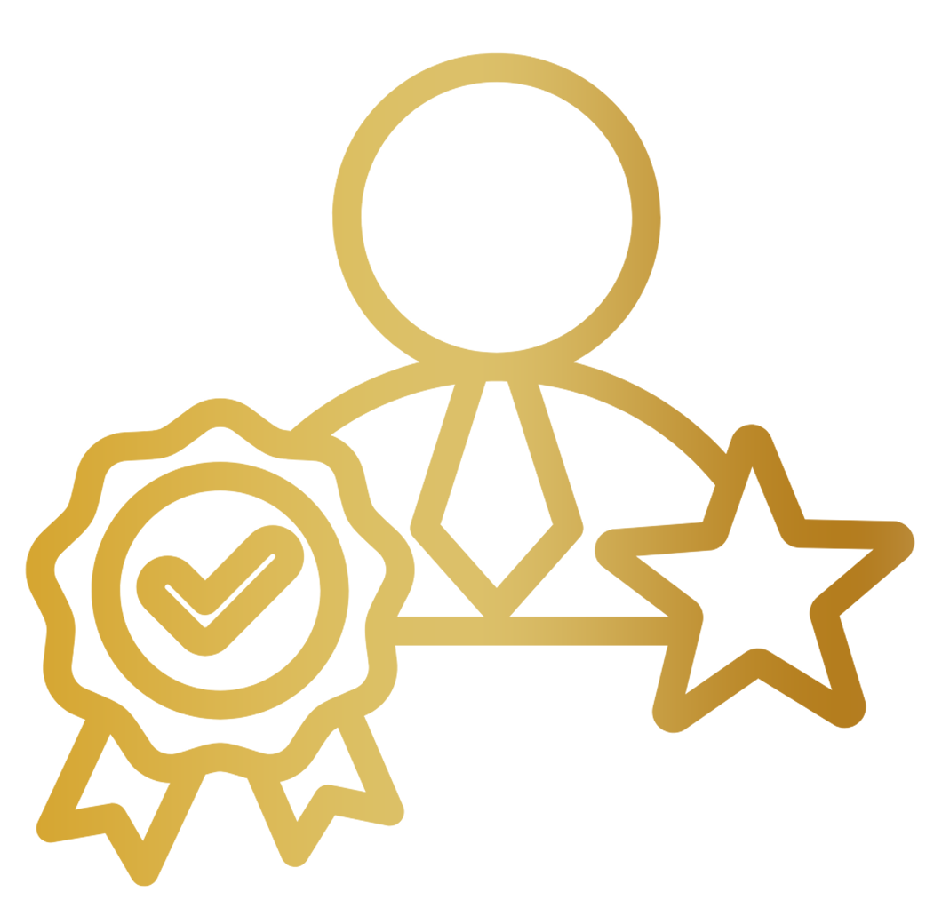 Gold-colored object with a curved edge and a black arc on top, resembling a stylized number 2 or a decorative element.