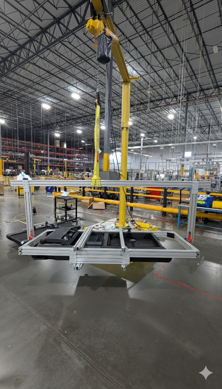 Peloton Tread Deck Inversion Fixture