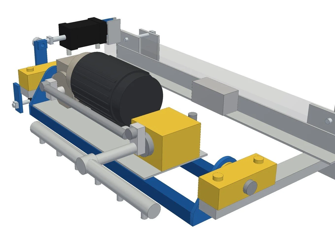 CAD render of the top high-pressure oscillator hammock redesign concept for ACWS