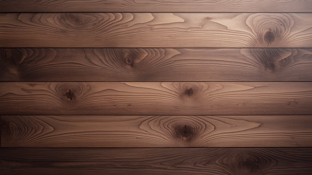Close-up view of wooden planks with visible wood grain and knots.