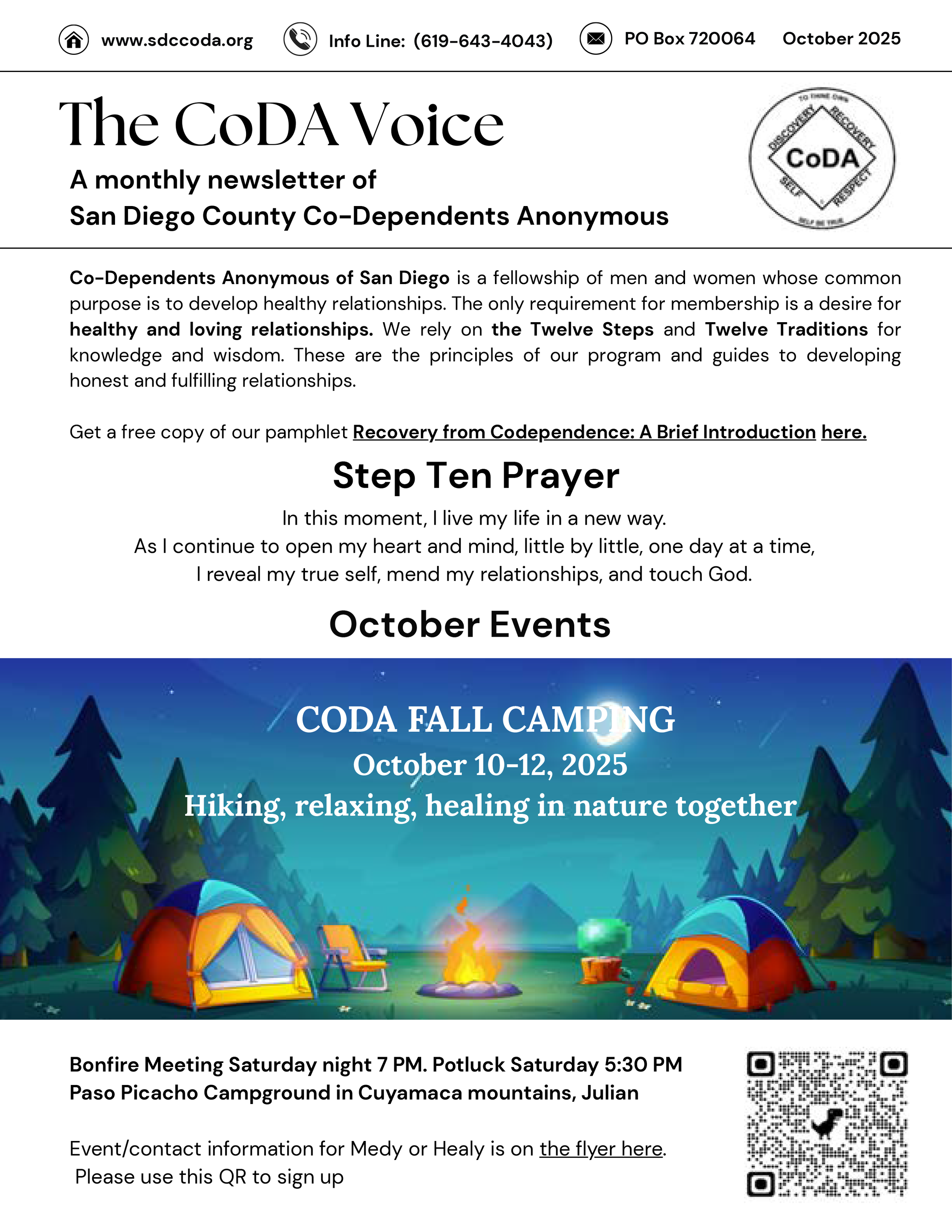 October 2025 CoDA Voice Newsletter