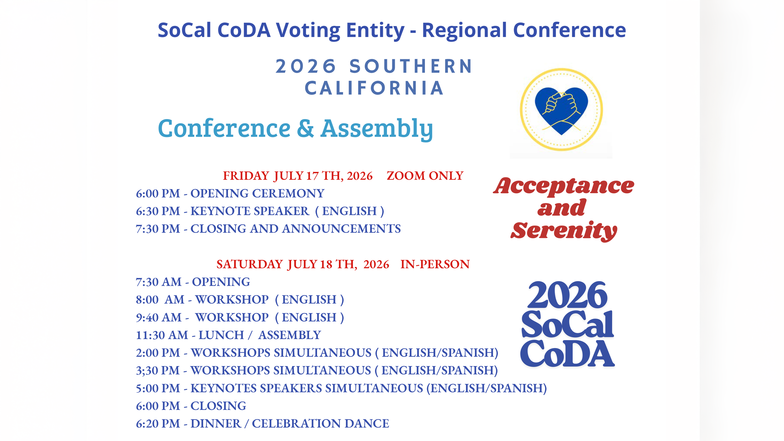 SoCal CoDA Regional Conference