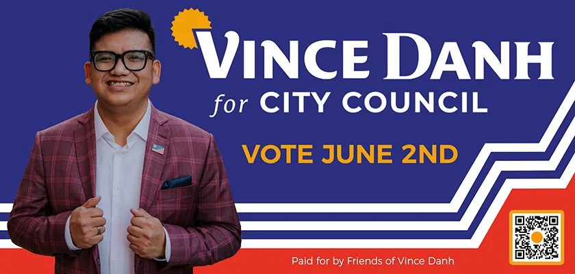 Election Day — Vote for Vince — June 2nd