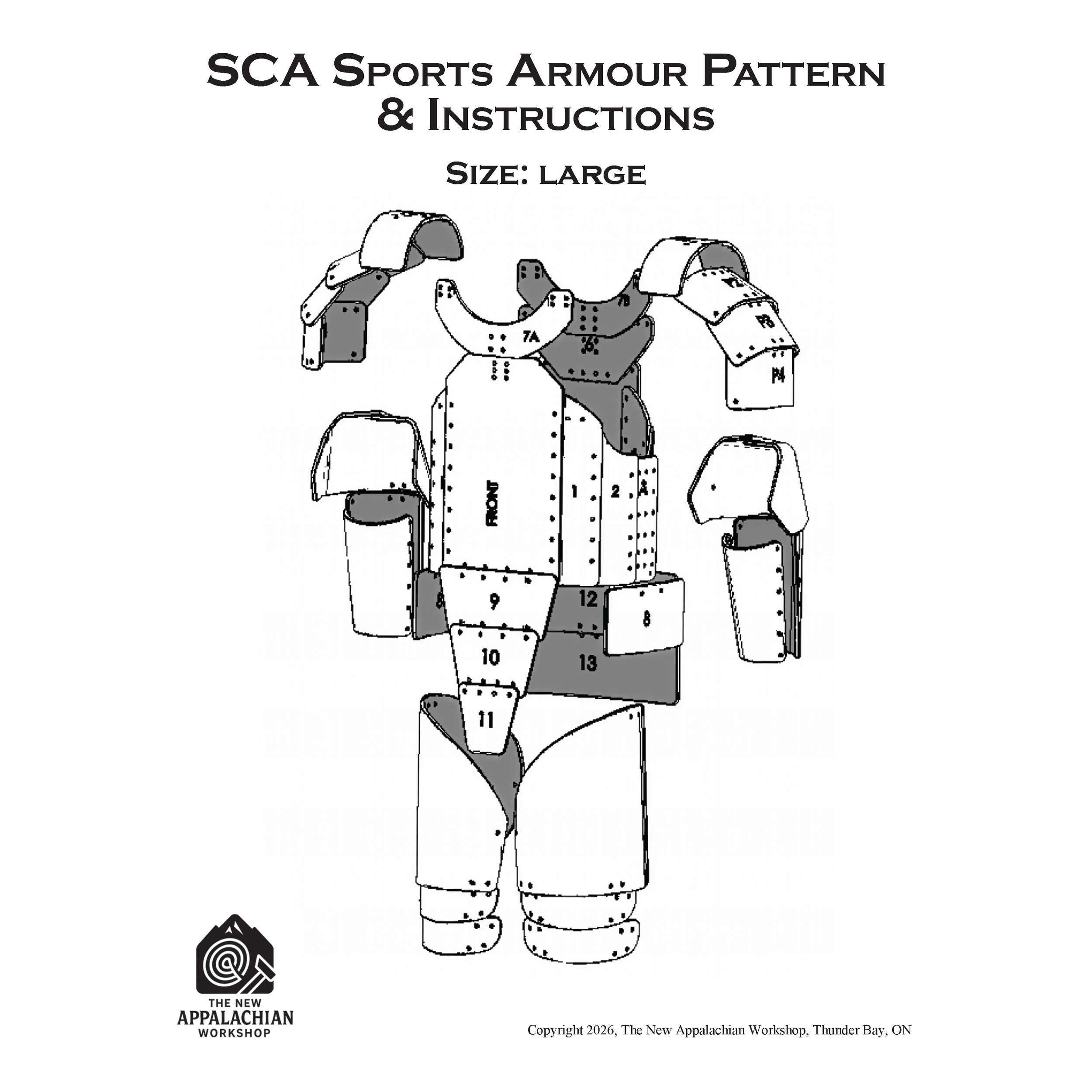 Large - SCA Plastic Armour Pattern
