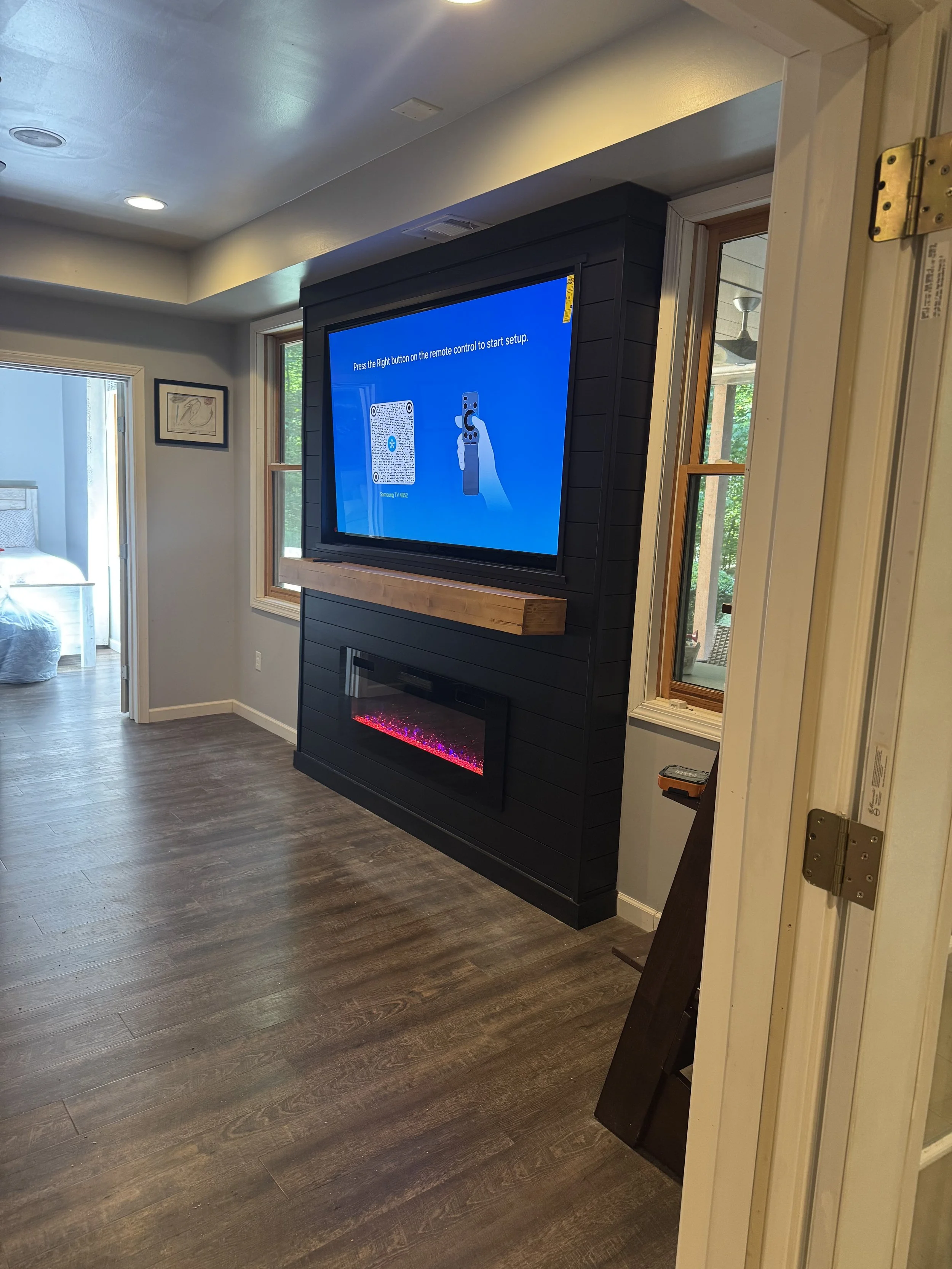 Wall Fireplace Installation